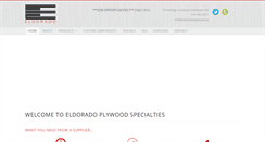 Desktop Screenshot of eldoradoplywood.ca