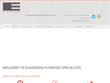 Tablet Screenshot of eldoradoplywood.ca